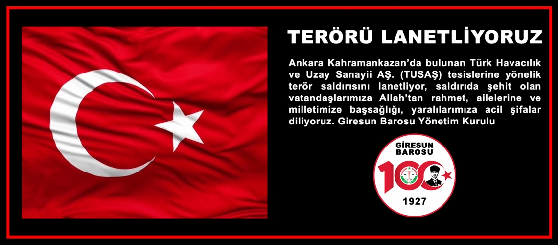 TERÖRÜ LANETLİYORUZ